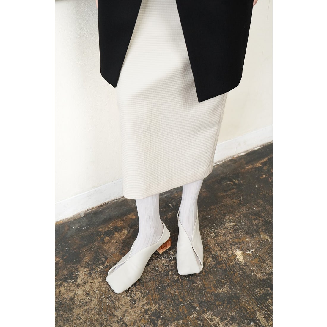 ERIN LEATHER PUMPS （White） -ALM. official web store | オリジナル