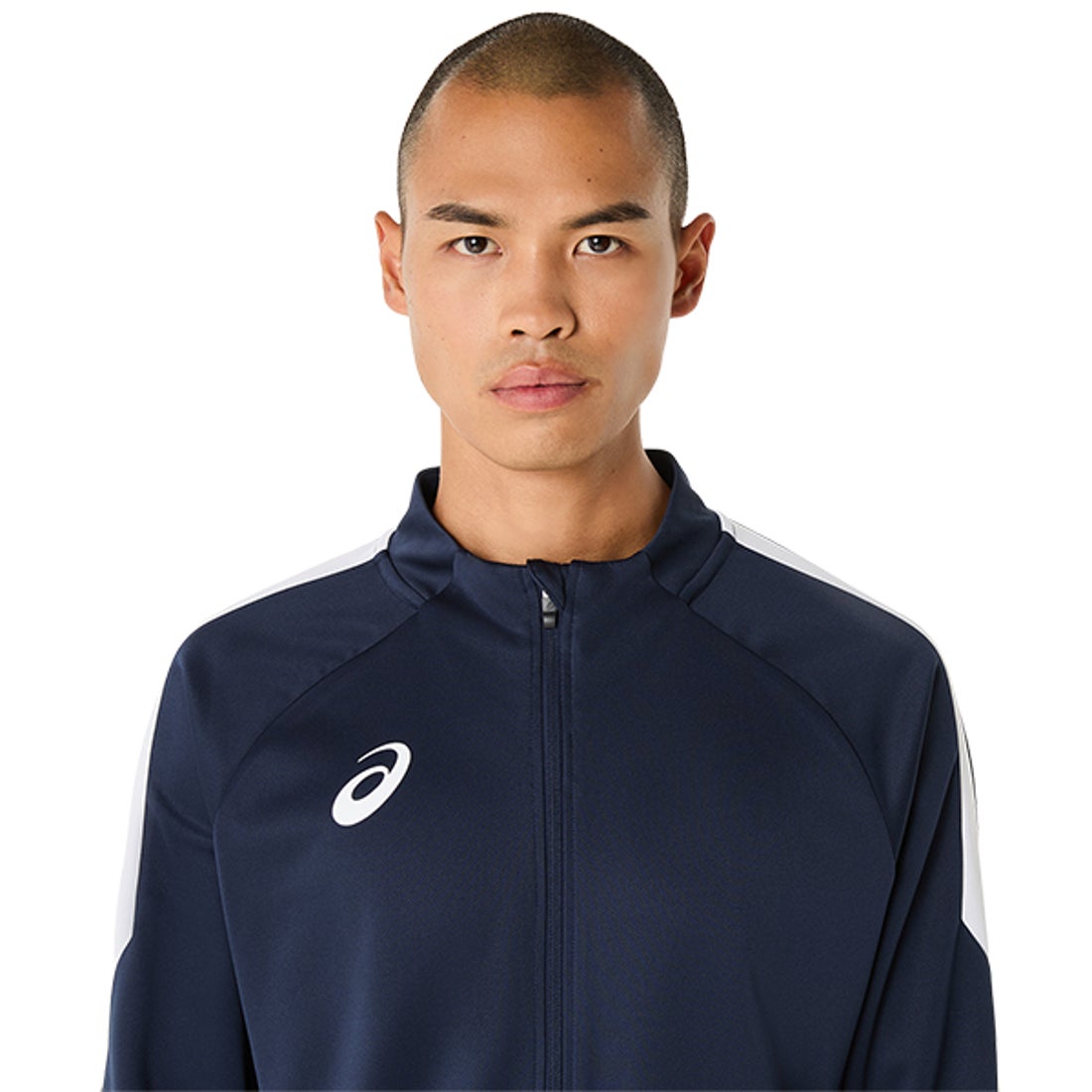 ASICS アシックス トレーニングスリムジャケット(ネイビー) 2101A315
