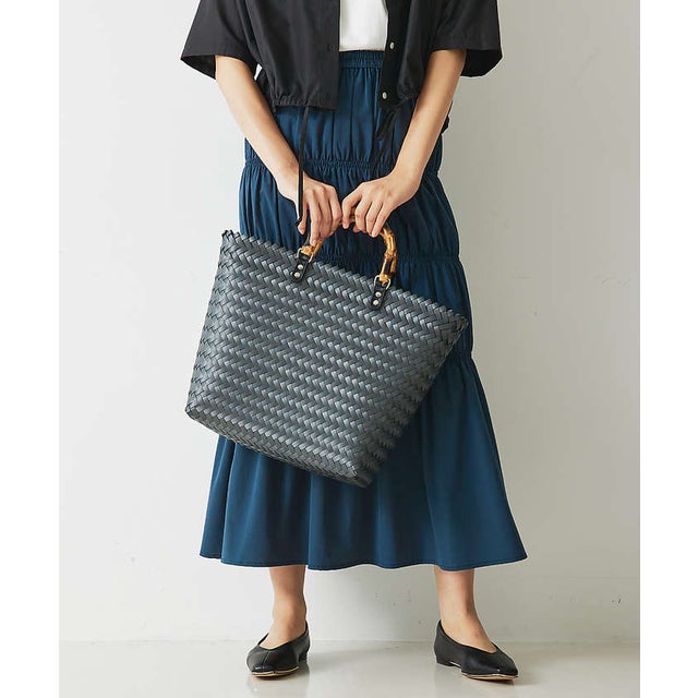 シップス エニィ SHIPS any TARANGO: ハーフ ラウンド カゴ バッグ