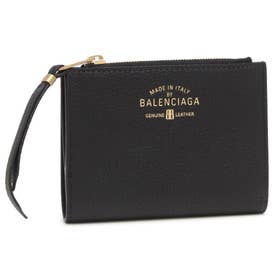 バレンシアガ BALENCIAGA 二つ折り財布 キャリー ミニ財布 ブラック