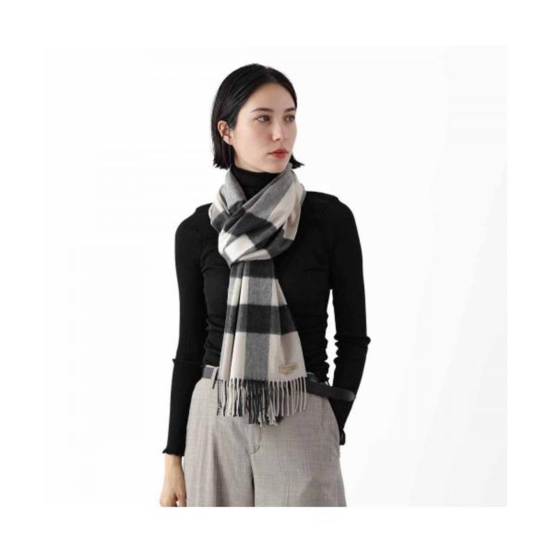 バーバリー BURBERRY BURBERRY マフラー HALF MEGA CHECK CASHMERE