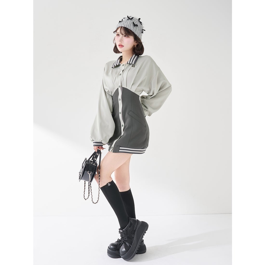 ダーリッチ Darich Dロゴボリュームスニーカー （ブラック