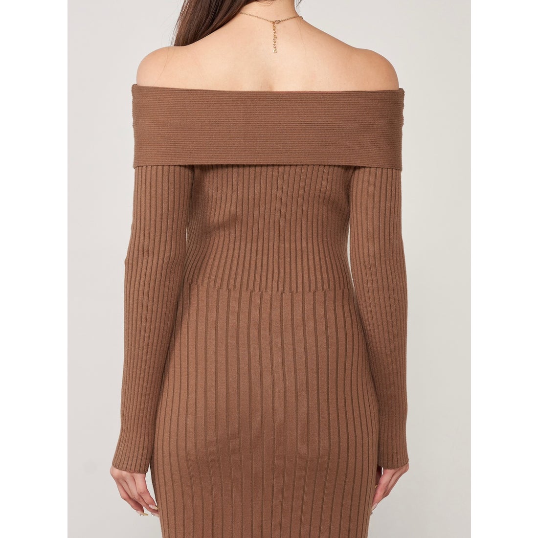 ダーリッチ Darich ツイストマーメイドロングワンピース （ブラウン