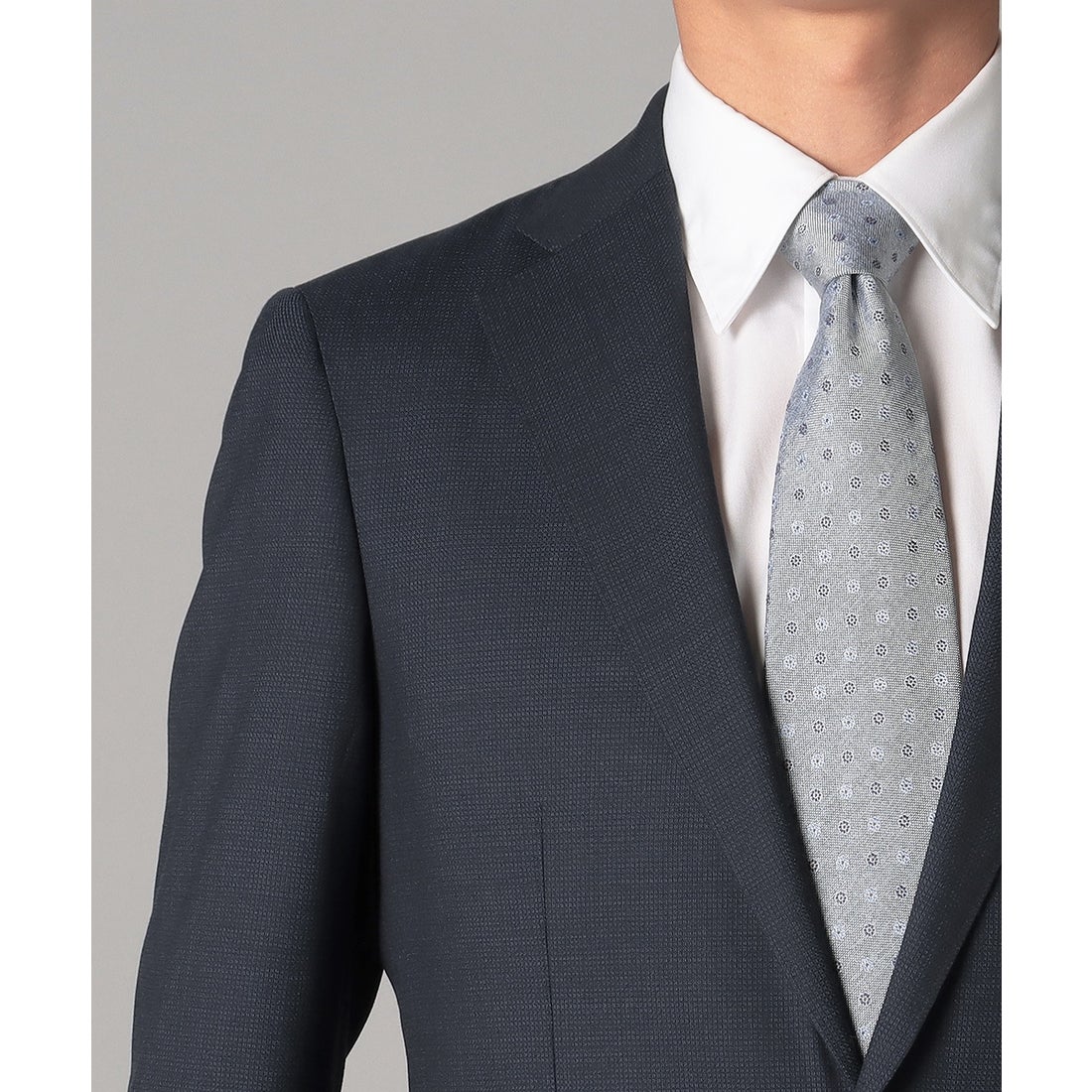 ネイビーマイクロチェックスーツ （ネイビー） -D'URBAN | ダーバン