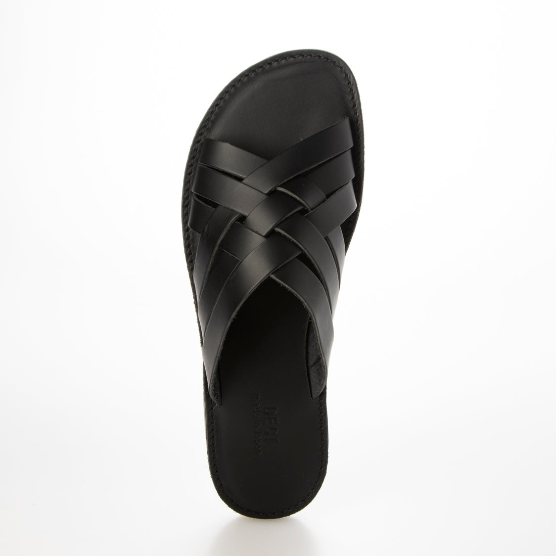 デクト Dect 本革 日本製 サンダル メンズ レザー ブラック メンズ