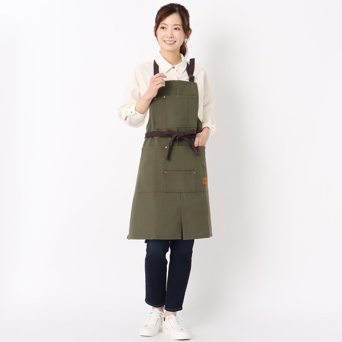 デッサン Dessin DULTON エプロン （カーキ(027)） -靴＆ファッション