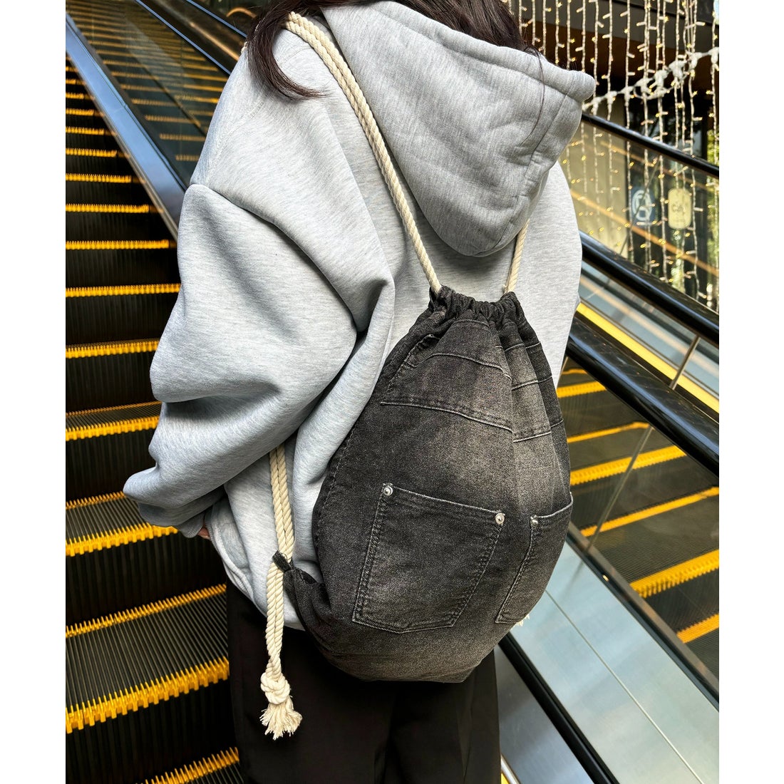 デバイス DEVICE ウォッシュ デニム ナップザック ボディバッグ