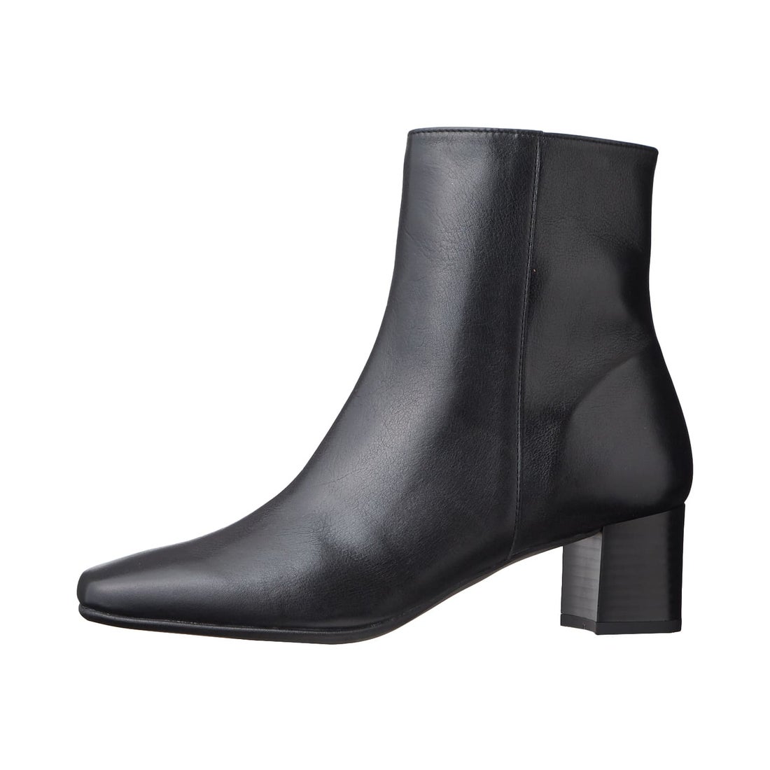 ダイアナ DIANA スクエアトゥショートブーツ （黒カーフ