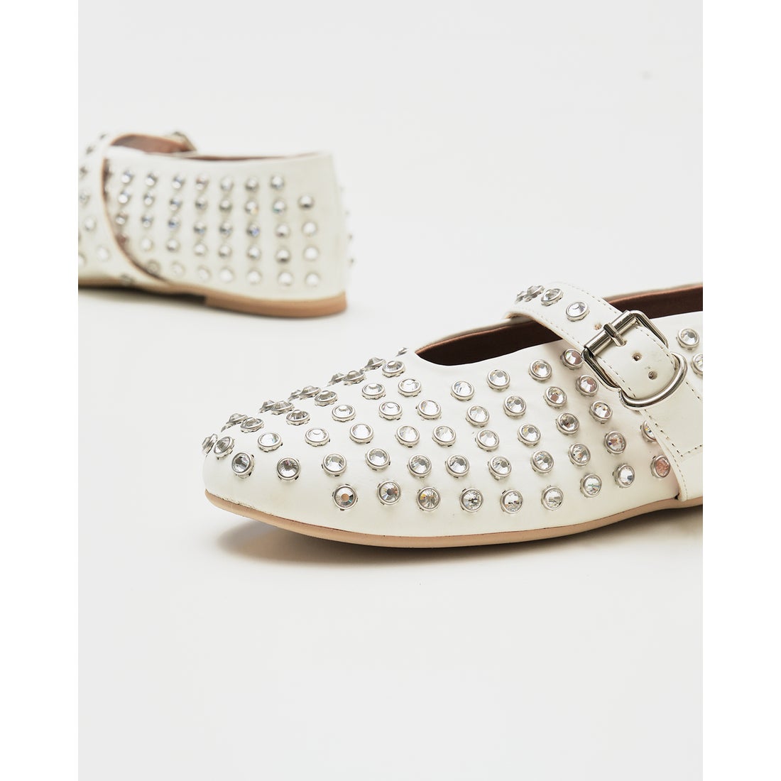 スタッズ メリージェーン （アイボリー スムース） -Emma Francis