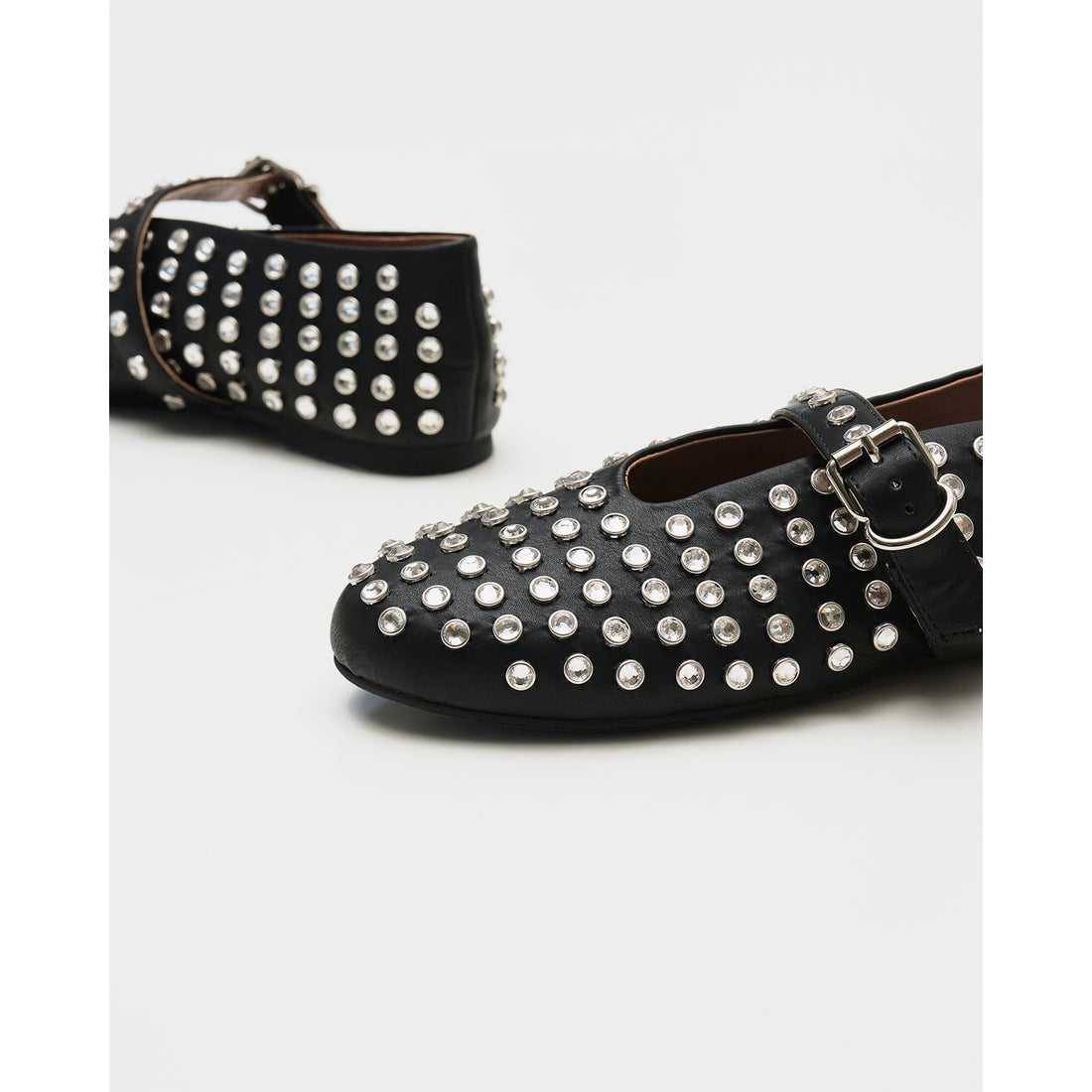 スタッズ メリージェーン （ブラック スムース） -Emma Francis / エマ