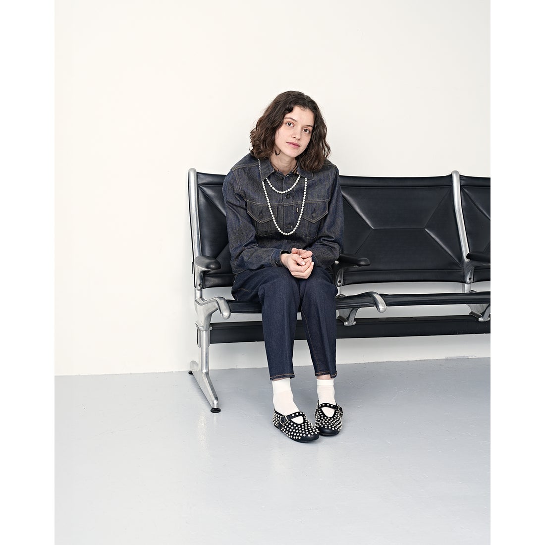 スタッズ メリージェーン （ブラック スムース） -Emma Francis / エマ