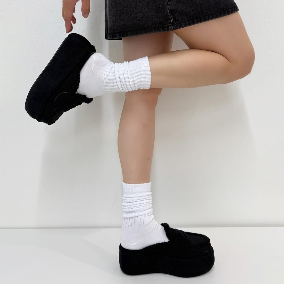 エスペランサ ESPERANZA ふわもこボアサボ （ブラック(019