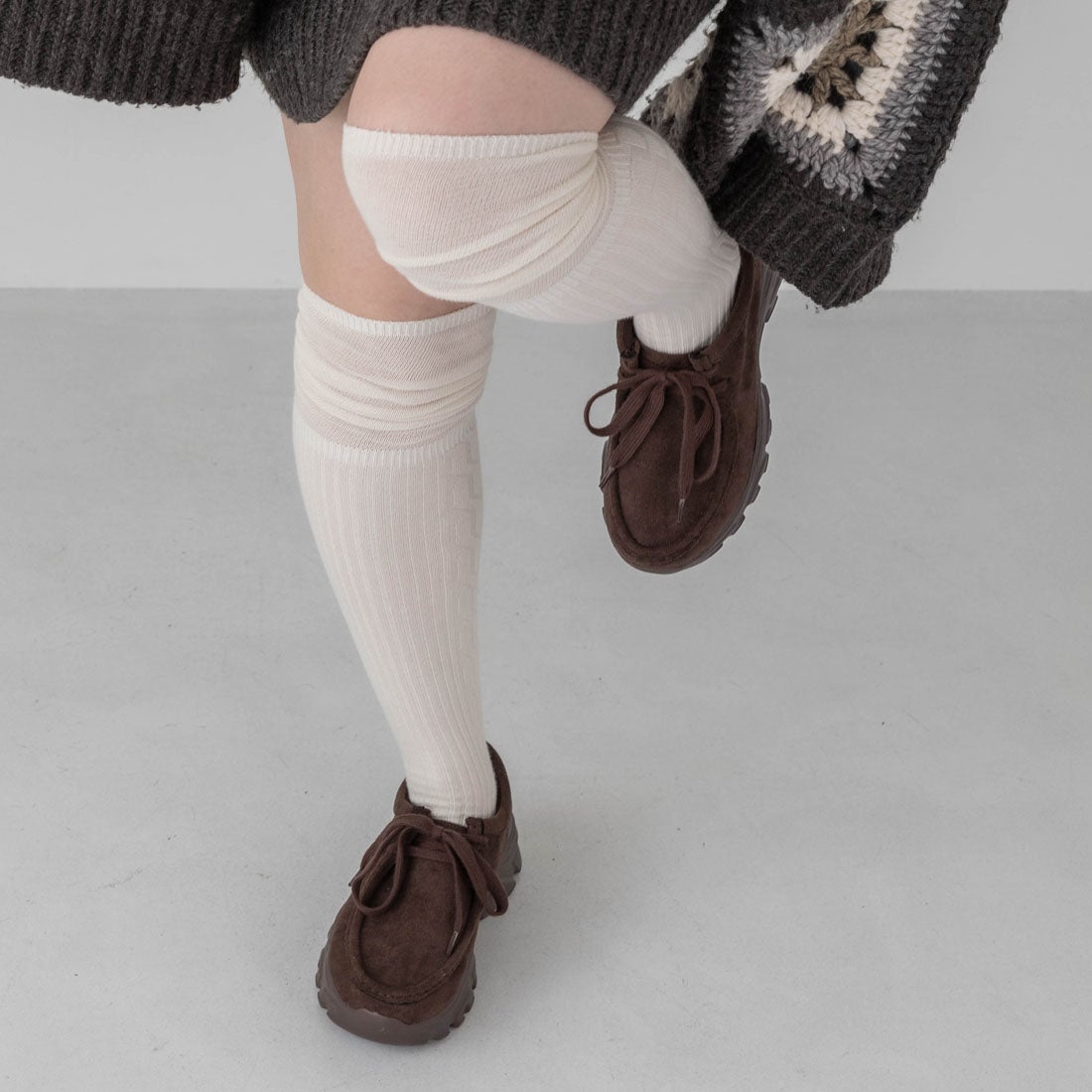 EVOL/イーボル】 【S-LLサイズ展開・軽量】モカレースアップスニーカー