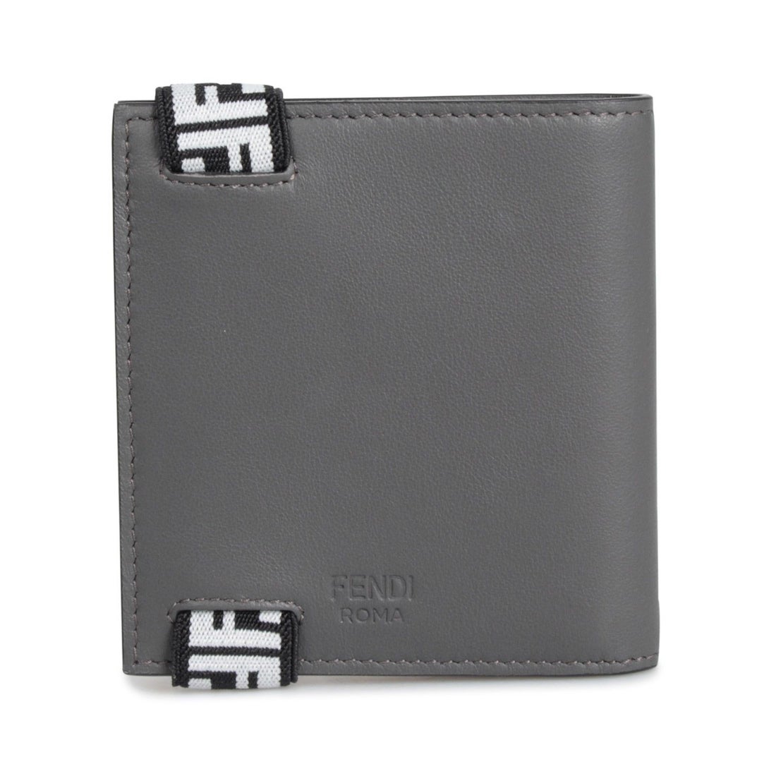 フェンディ FENDI 財布 二つ折り メンズ BI-FOLD WALLET グレー 7M0277