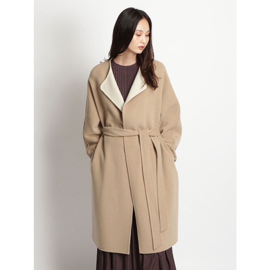 フレイ アイディー FRAY I.D ダブルフェイスリバーコート （ベージュ