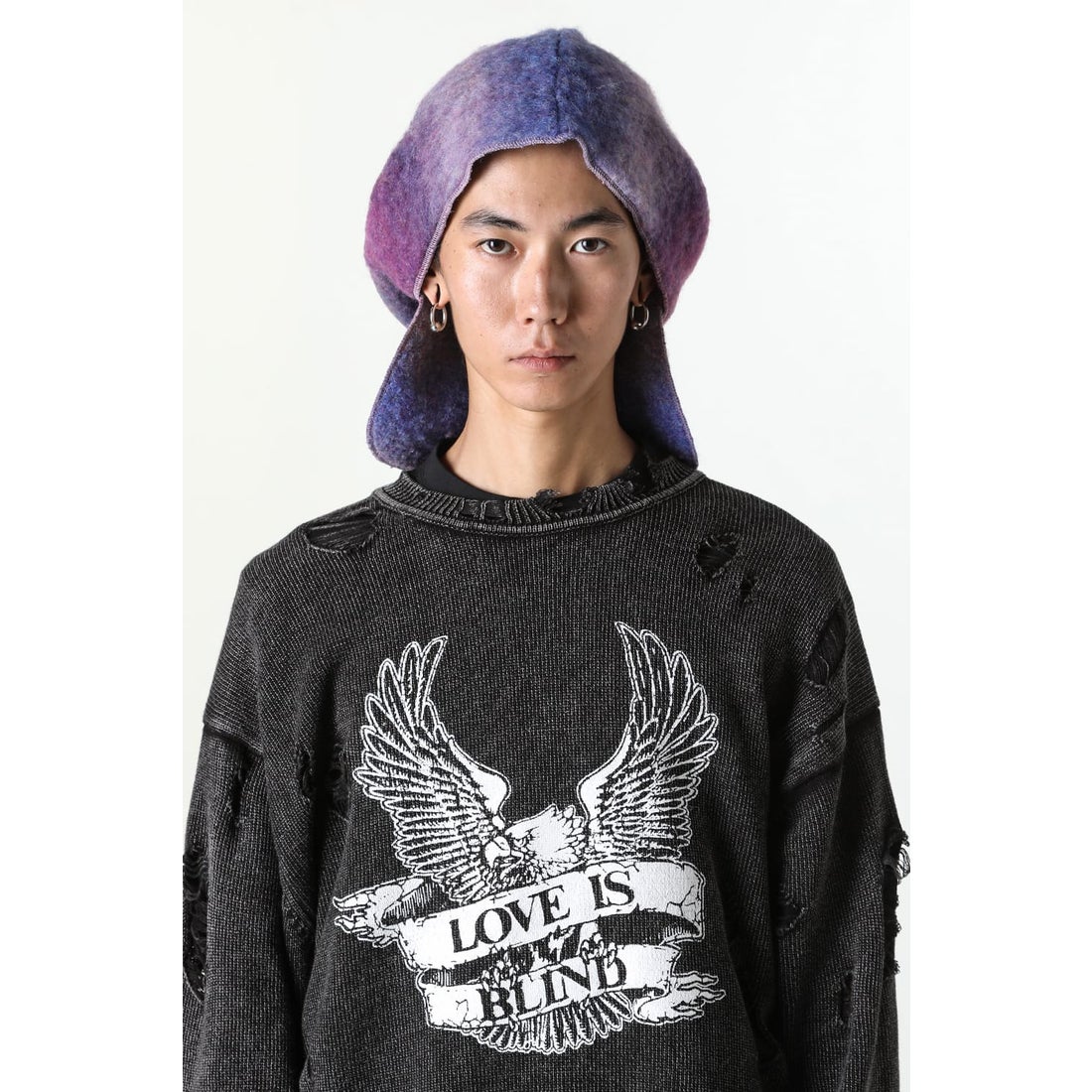 カミヤ KAMIYA Dyeing Knit Do-rag （PURPLE） -デザイナーズ