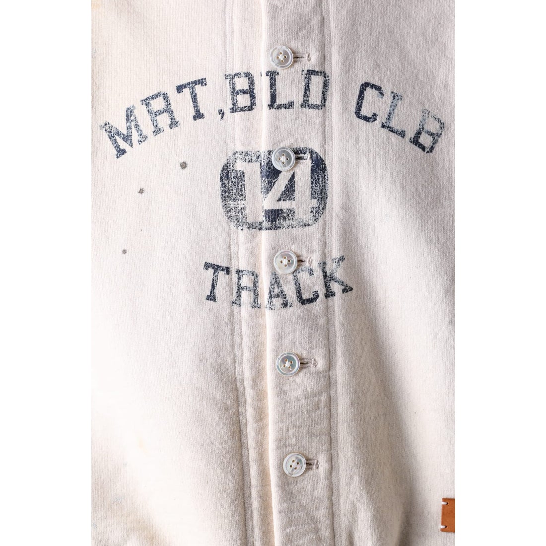 コッキ KHOKI Vintage-effect sweat cardigan （Oatmeal） -FASCINATE