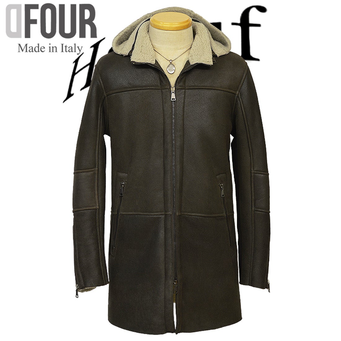 ハルフ Haruf ムートンコート ムートンジャケット 本革 レザー