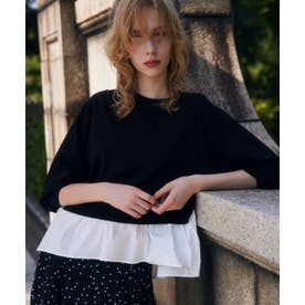 ダーリッチ Darich DDロゴツイードニットプルオーバー （ブラック