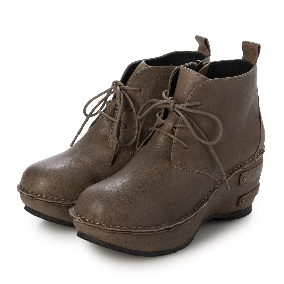 ヒナ デイ グリーン Hina Day Green 本革レースアップブーツ （OK