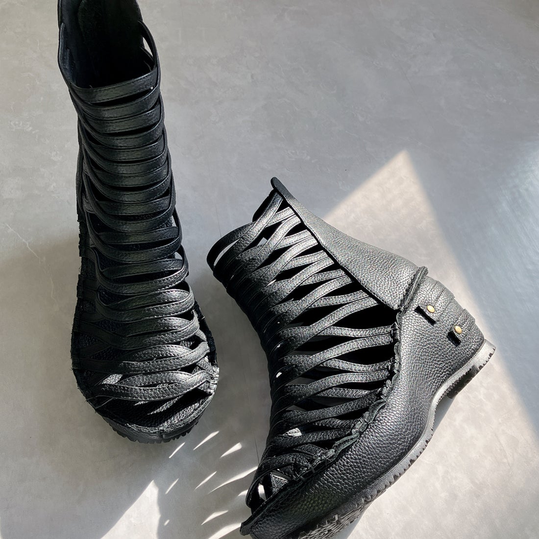 ヒナ デイ グリーン Hina Day Green 本革 日本製 厚底