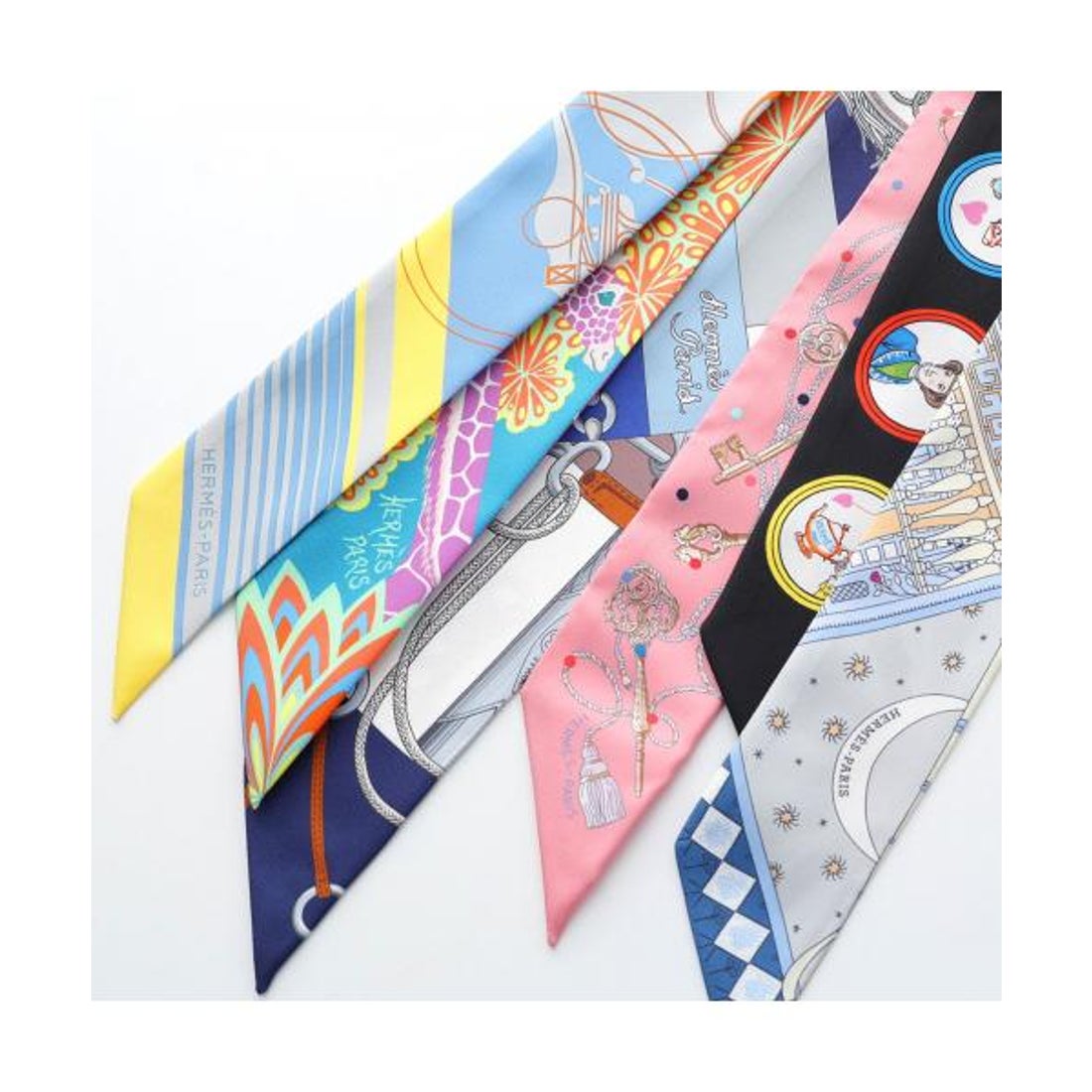 エルメス Hermes HERMES ツイリー スカーフ TWILLY シルク バンダナ