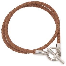エルメス Hermes ブレスレット バングル レザーブレスレット シルバー