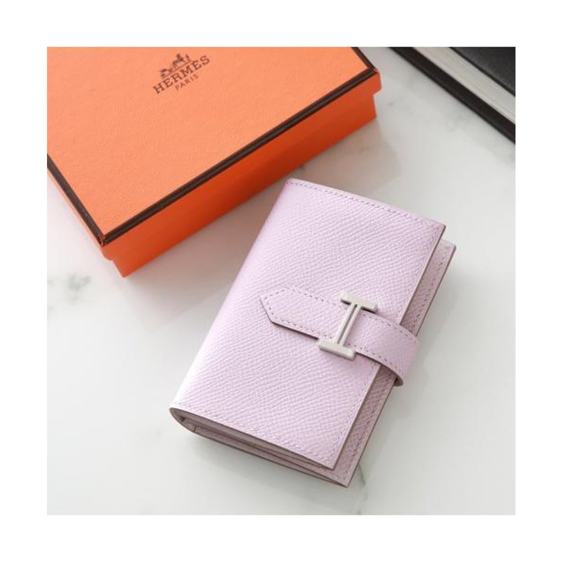 エルメス Hermes HERMES 二つ折り財布 BEARN MINI 039796CK エプソン