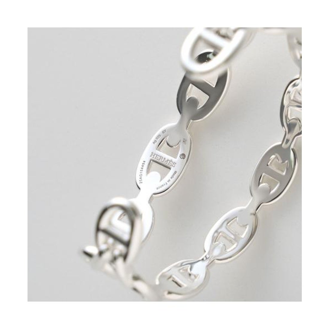 エルメス Hermes HERMES バングル シェーヌダンクル アンシェネ ダブル