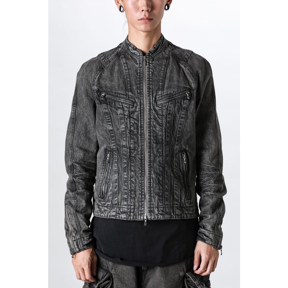 ユリウス JULIUS 12oz Denim Seamed Jacket（CHARCOAL） -FASCINATE