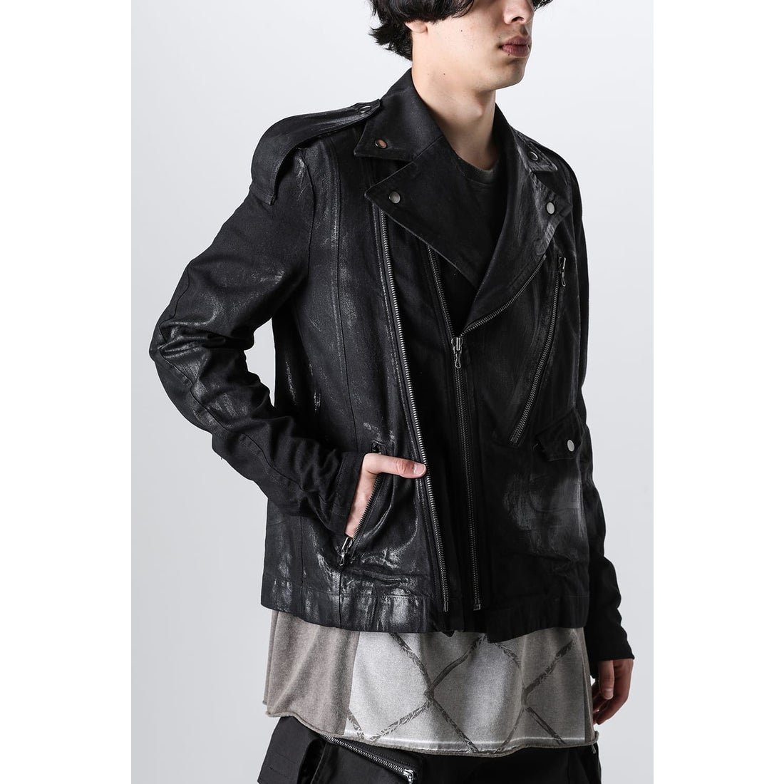 ユリウス JULIUS Ana-Moto JD Biker Jacket（Black） 通販 大阪心斎橋