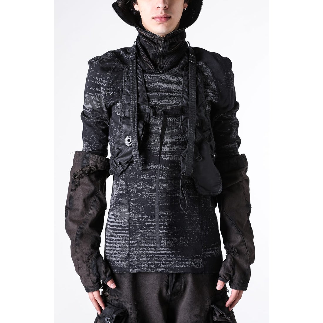 ユリウス JULIUS COATED CLOTH VEST （BLACK） - ファッション通販