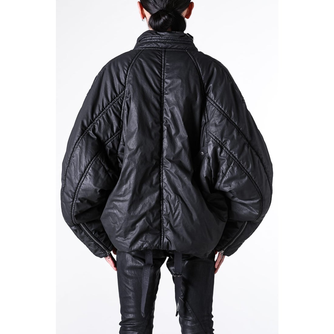 ユリウス JULIUS COATED CLOTH JACKET （BLACK） -FASCINATE