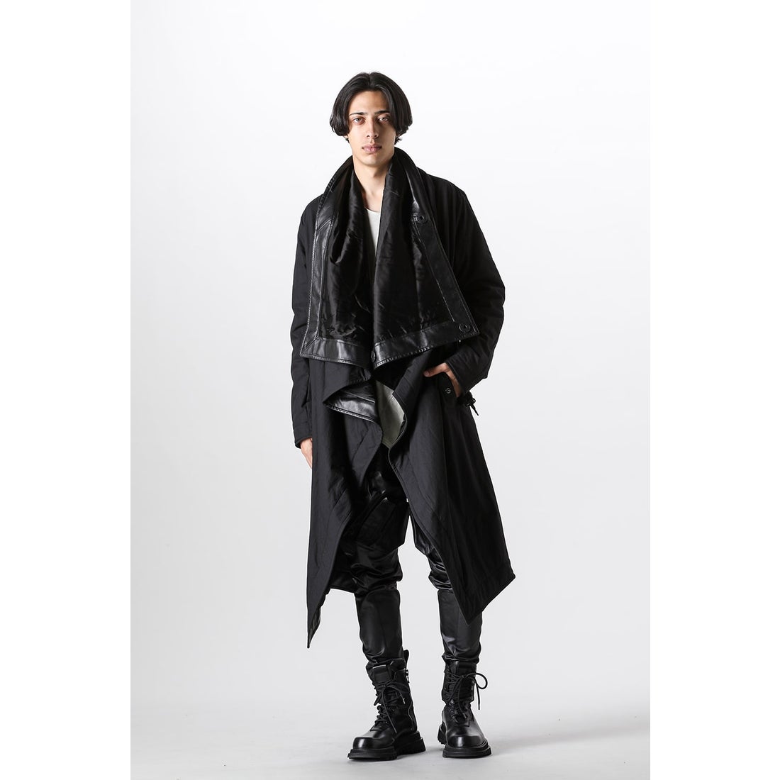 ユリウス JULIUS Long Wrap Coat （Black） 通販 大阪心斎橋/京都