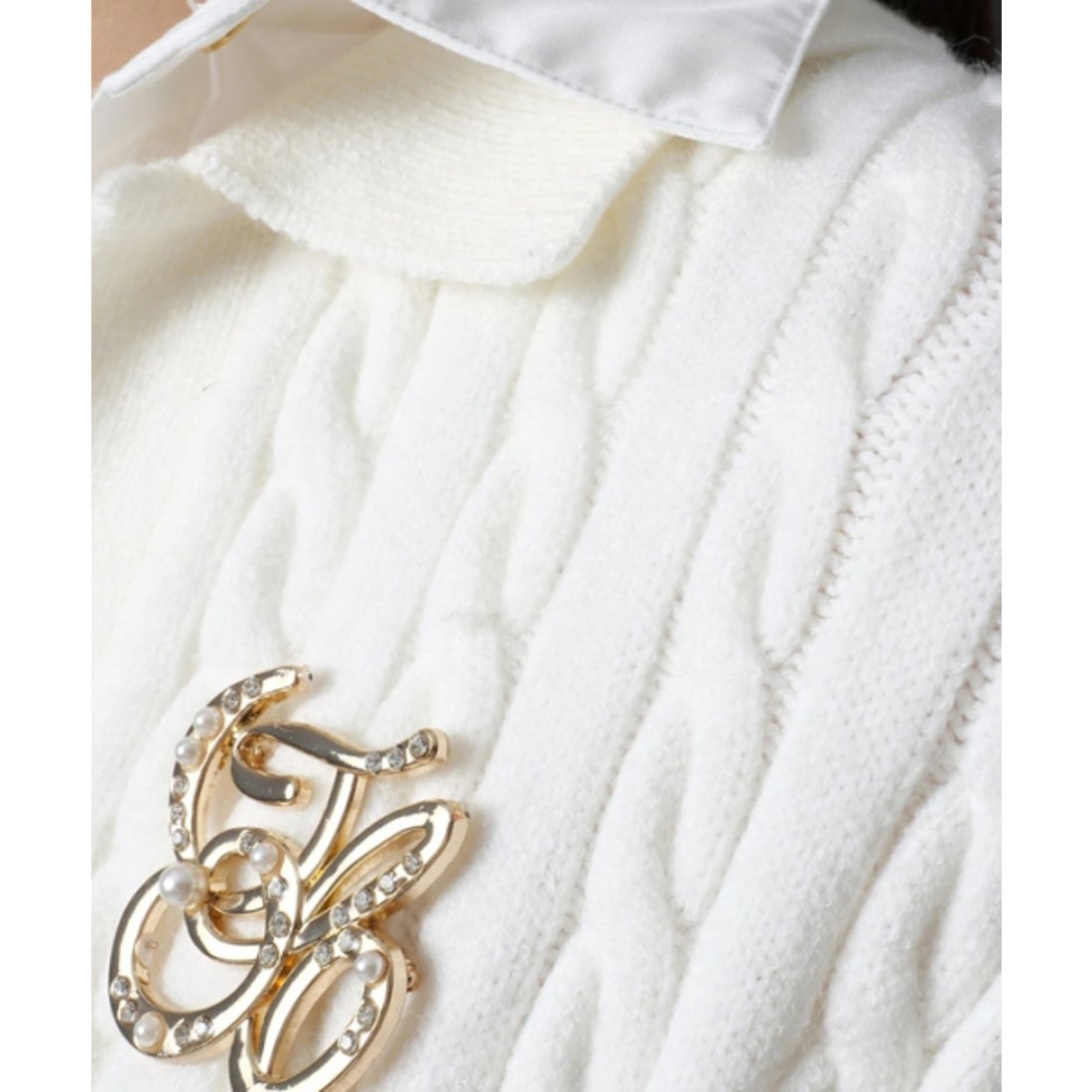 ジャスグリッティー JUSGLITTY レイヤードケーブルミニワンピース