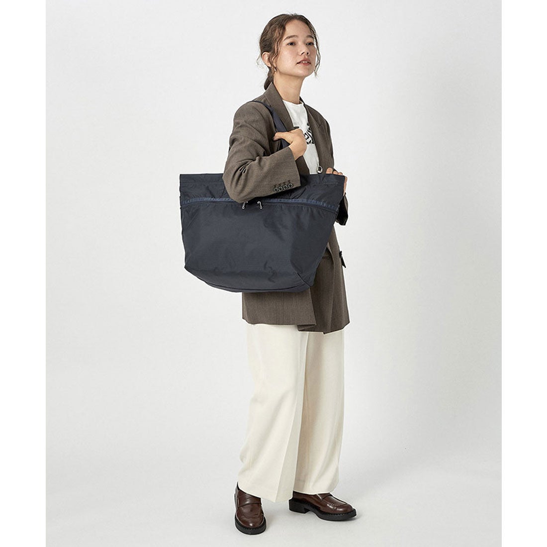 レスポートサック LeSportsac CARLIN ZIP TOP TOTE BAG （ディープシー