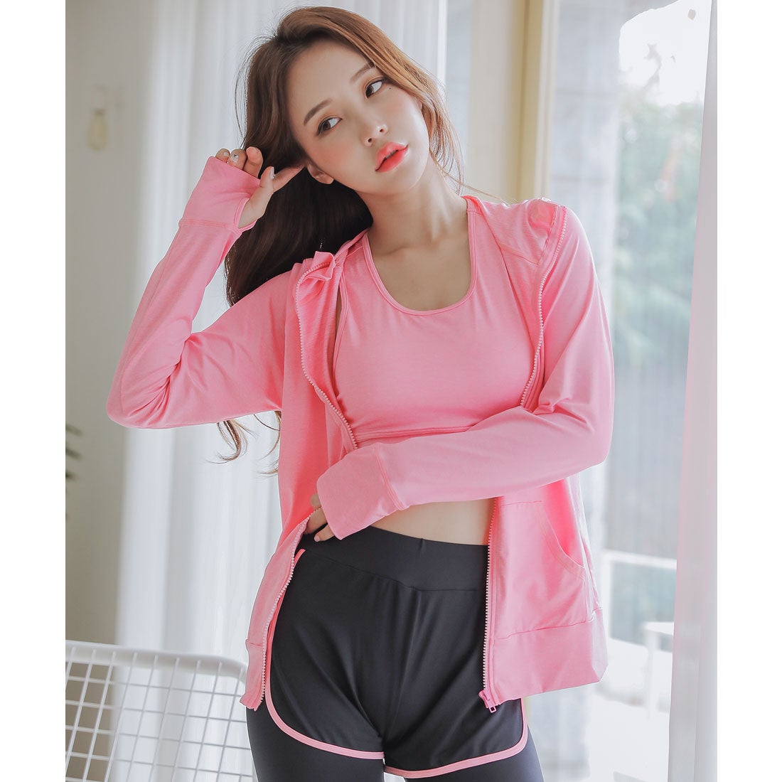 レースレディース Lace Ladies ラッシュガード レギンス付きショート