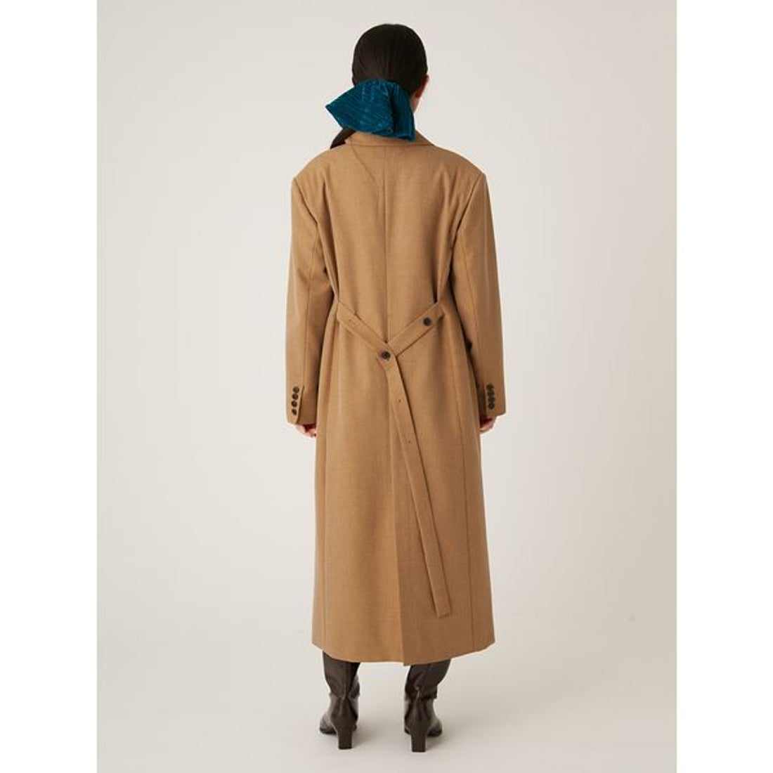 リリーブラウン LILY BROWN ダブルブレストロングコート （CML） -靴