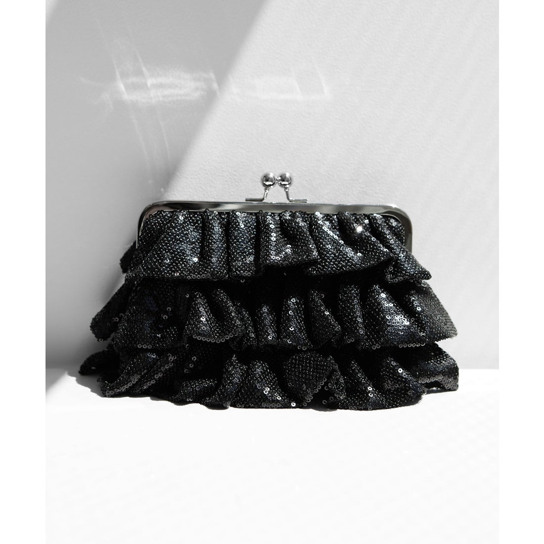 レジャ Leja スパンコールフリルデザイン2WAYバッグ結婚式 パーティー