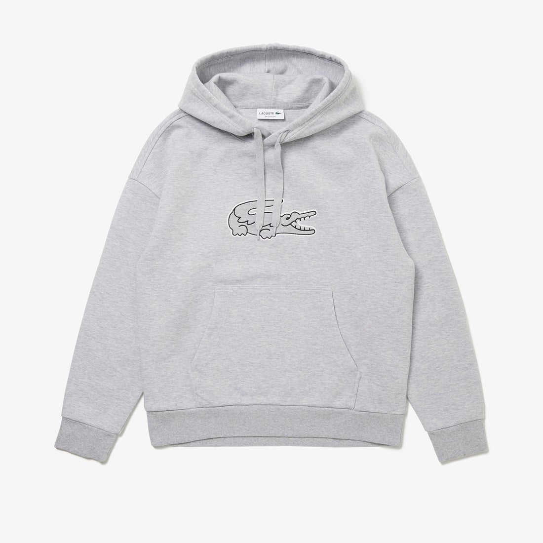 ラコステ LACOSTE ワニロゴステッチダブルフェイススウェットパーカ