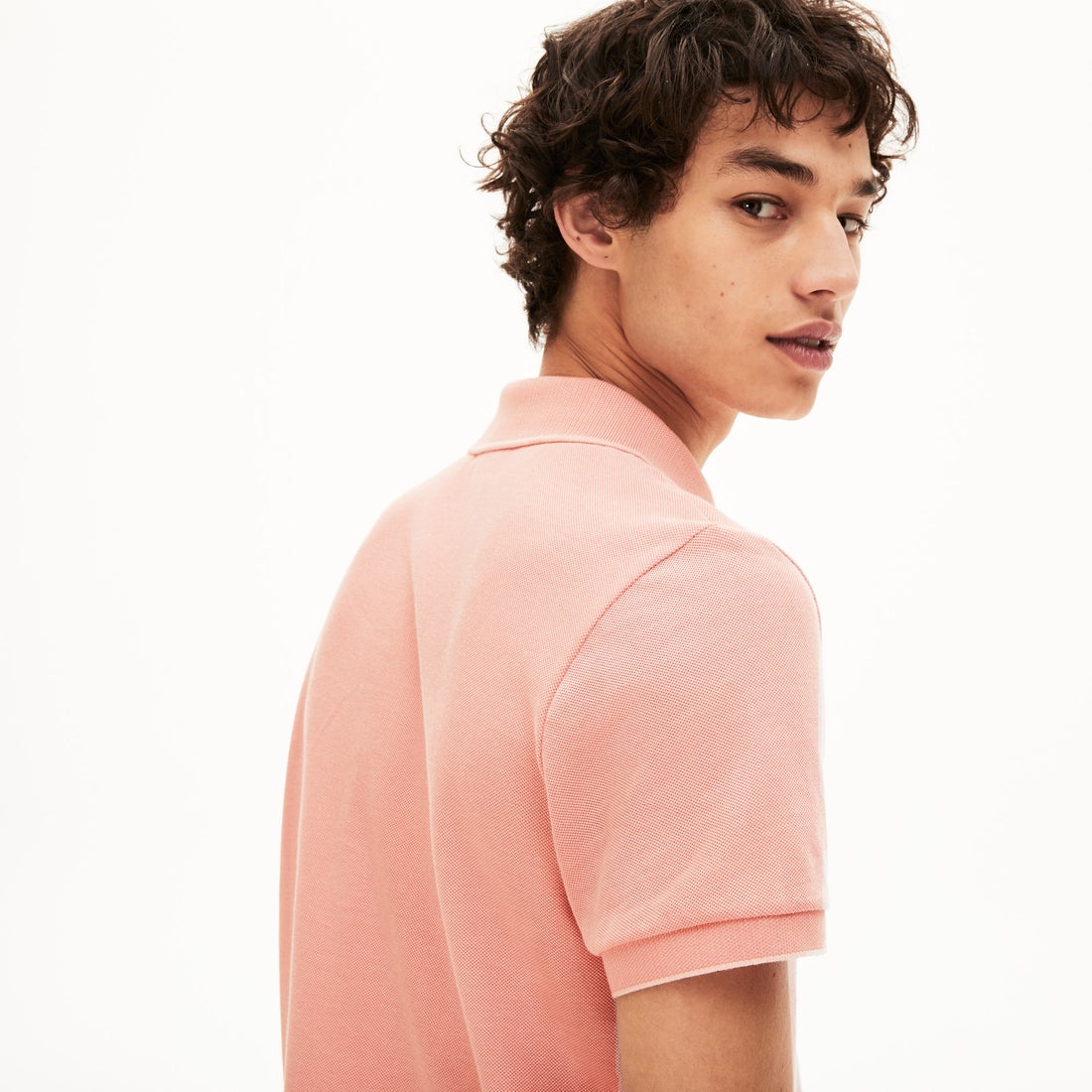 ラコステ LACOSTE レギュラーフィット ペールカラーポロシャツ（半袖