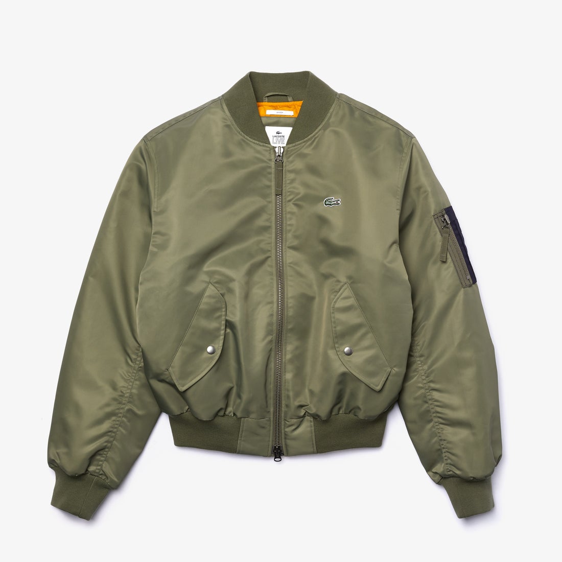 ラコステ LACOSTE LACOSTE L!VE ユニセックス フェルトロゴMA-1