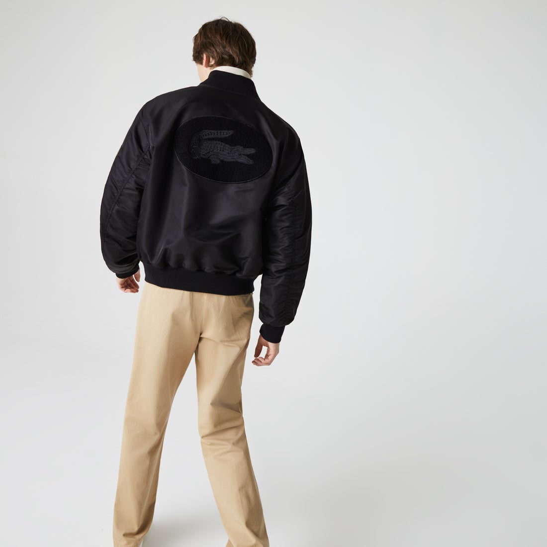 ラコステ LACOSTE LACOSTE L!VE ユニセックス フェルトロゴMA-1