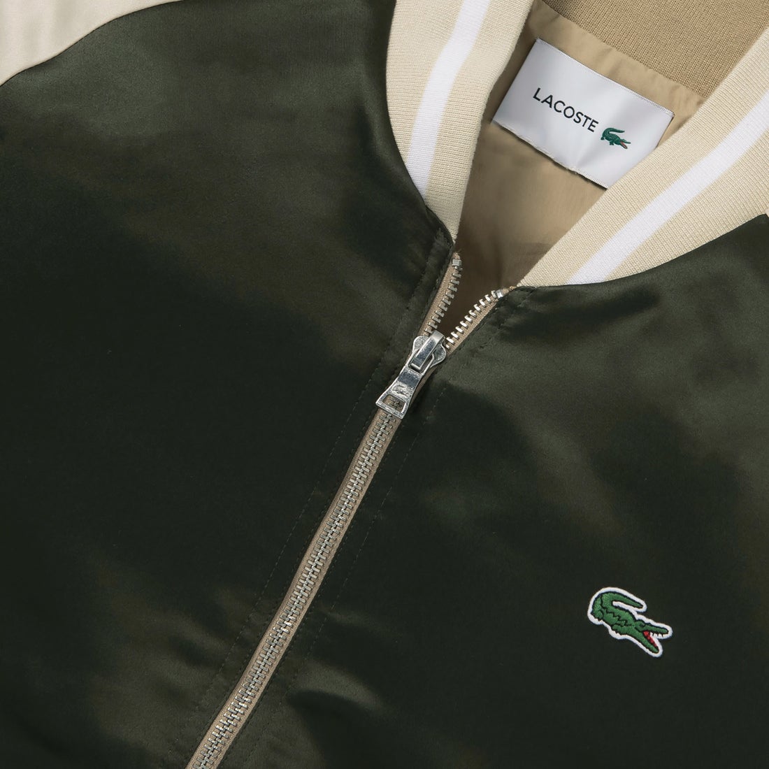 ラコステ LACOSTE ショートリバーシブルジャケット （モスグリーン