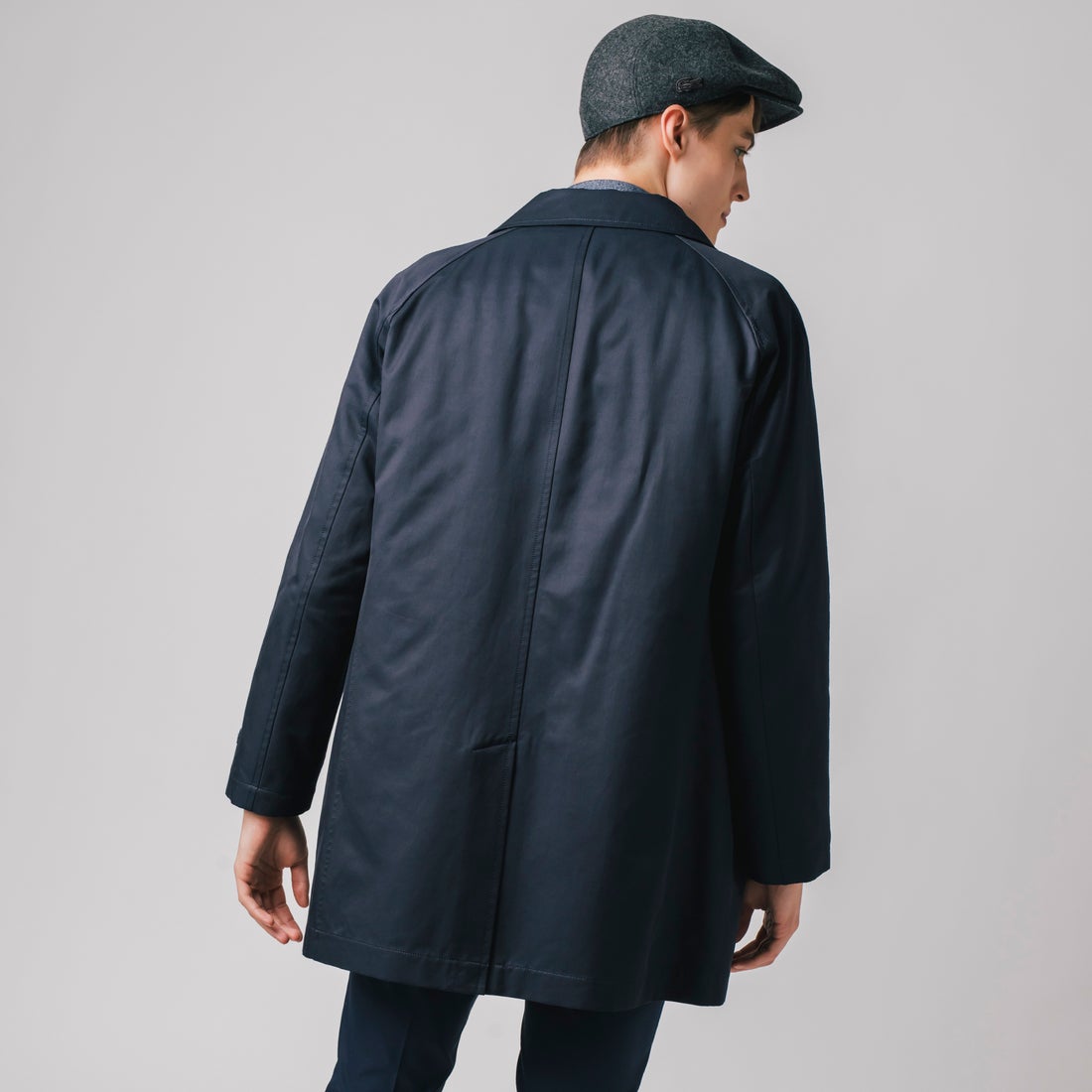 ラコステ LACOSTE 着脱ライニング付き撥水チェスターコート （ブラック