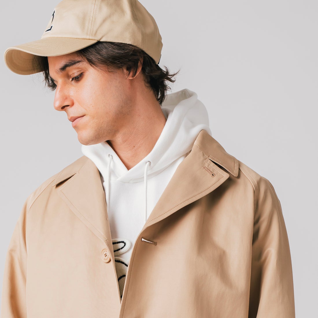 ラコステ LACOSTE 着脱ライニング付き撥水チェスターコート （ブラック