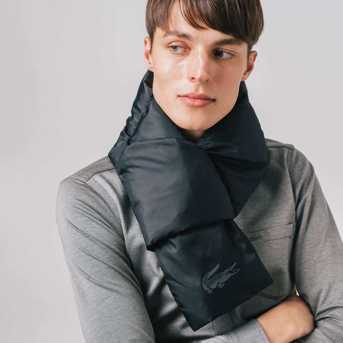 nanamica ネイビー キルティングマフラー nanamica / Down Muffler