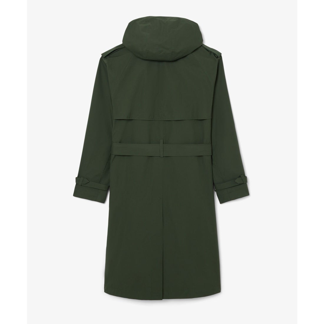 ラコステ LACOSTE 撥水防風トレンチコート （ダークグリーン