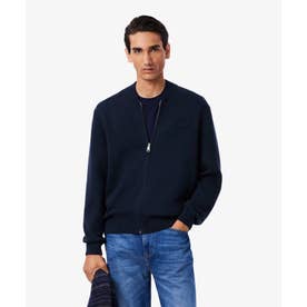 ラコステ LACOSTE リブニットトラックジャケット （ブラック） -靴