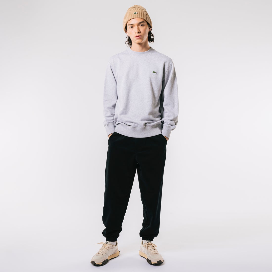 ラコステ LACOSTE プレミアムスウェットクルーネック （ネイビー